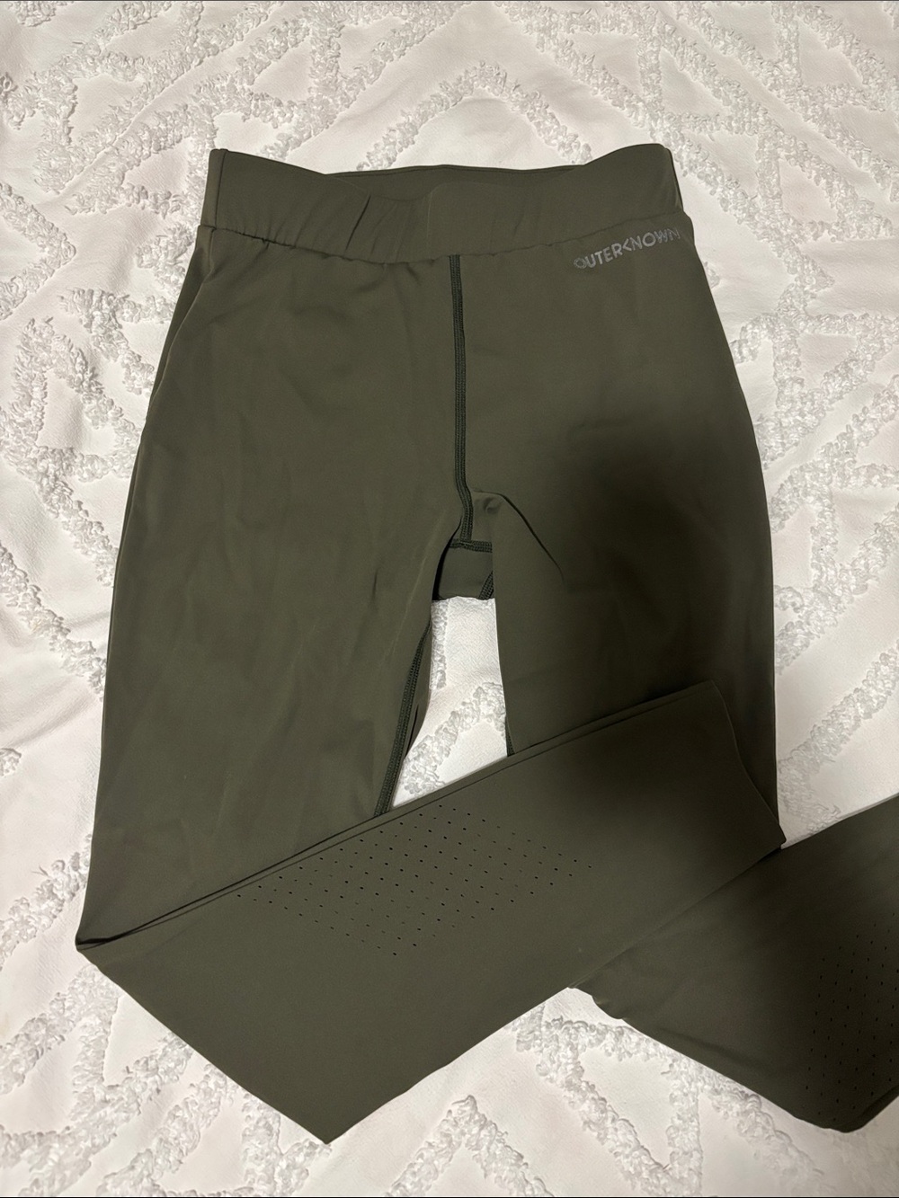 Outerknown Olive Green Performance Leggings XS
